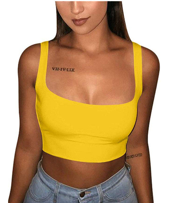 Top corto spalline sottili