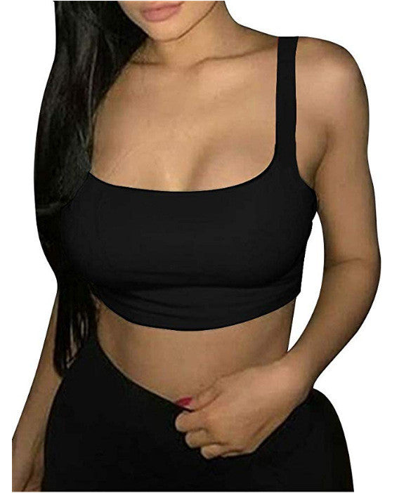 Top corto spalline sottili