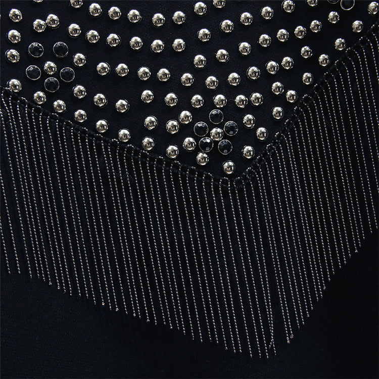 Tuta studs & fringe