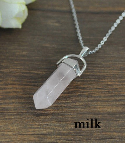 Crystal pendant necklace