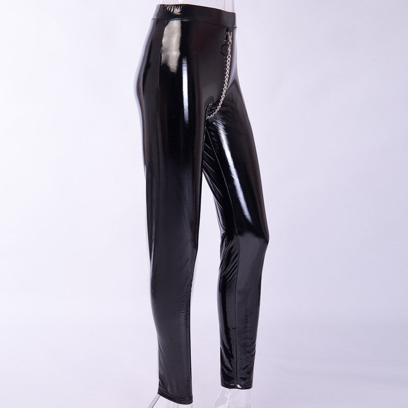 Legging vinile around chain