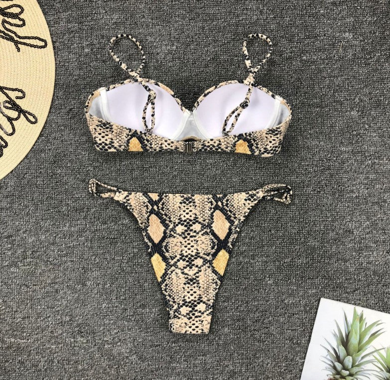 Bikini balconcino pyton