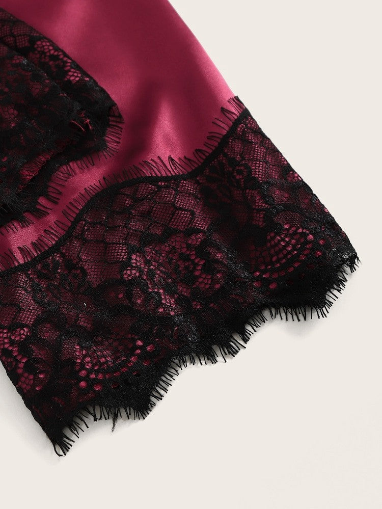 Completino raso-pizzo Rasiha