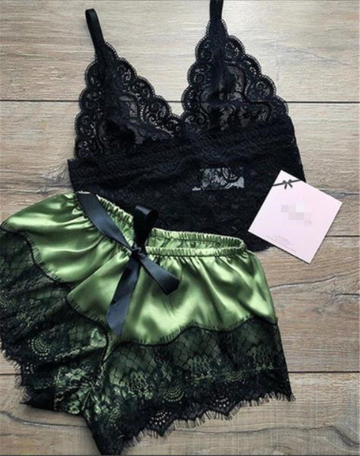 Completino raso-pizzo Rasiha