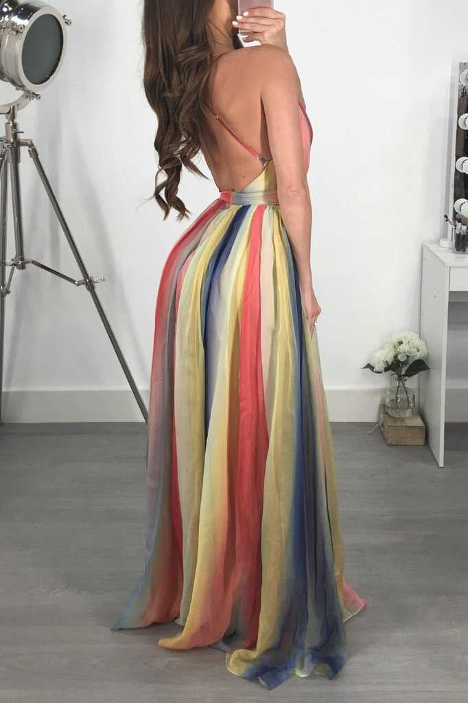 Rainbow maxidress
