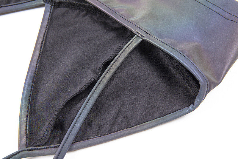 Croptop irridiscente catarigrangente