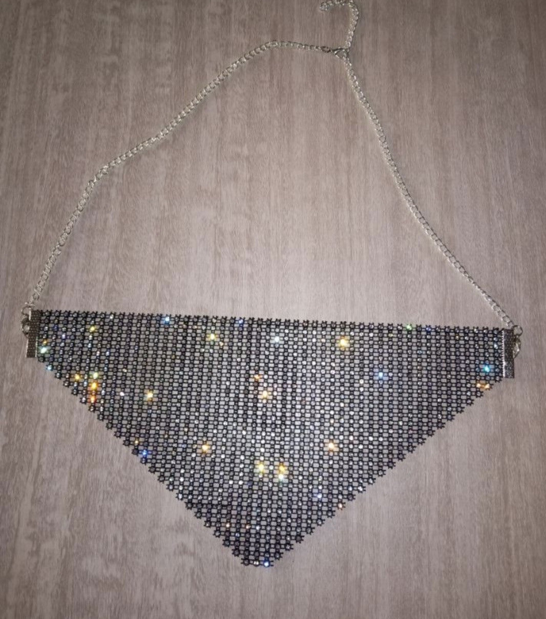 Mascherina di strass triangolo