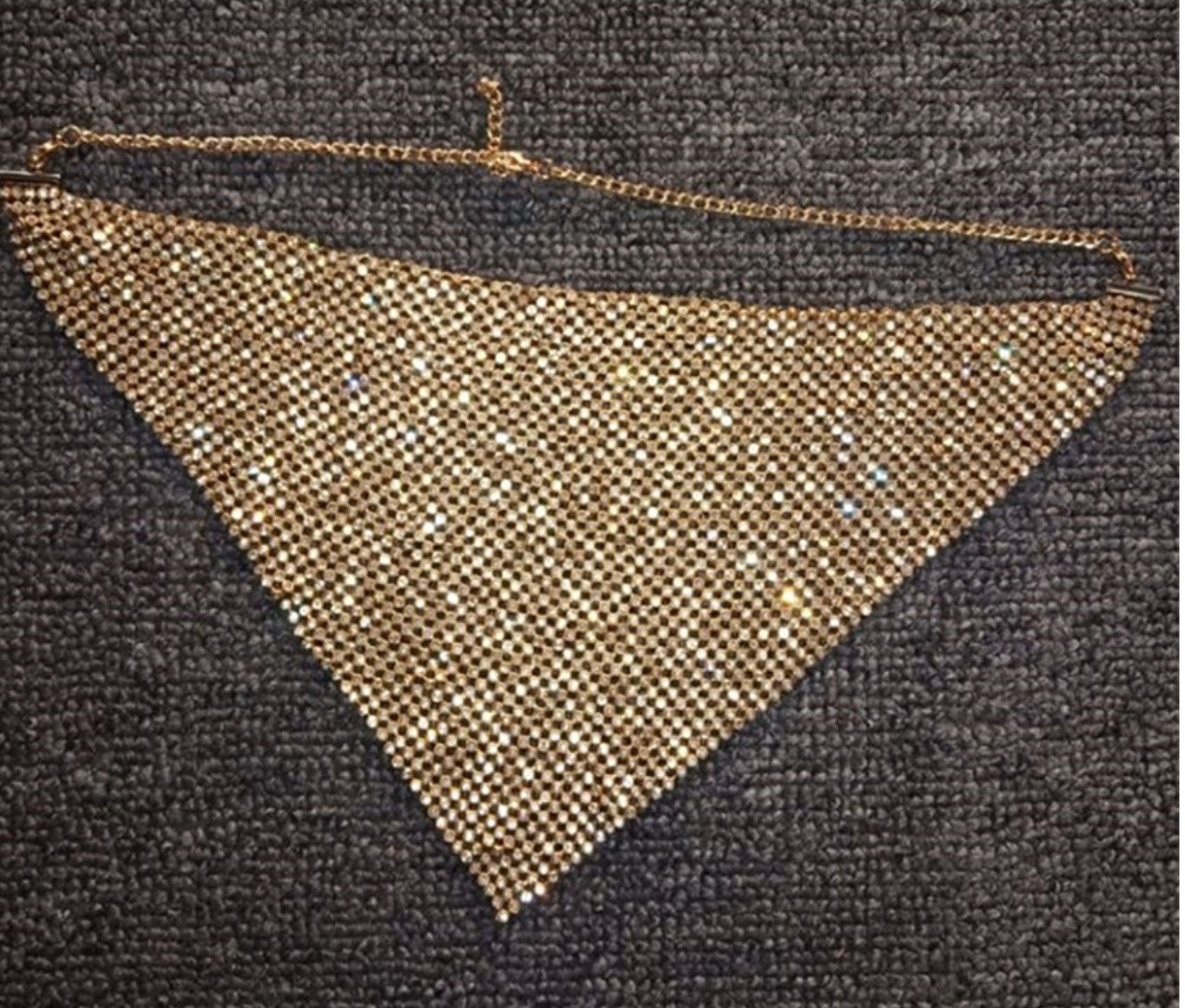 Mascherina di strass triangolo