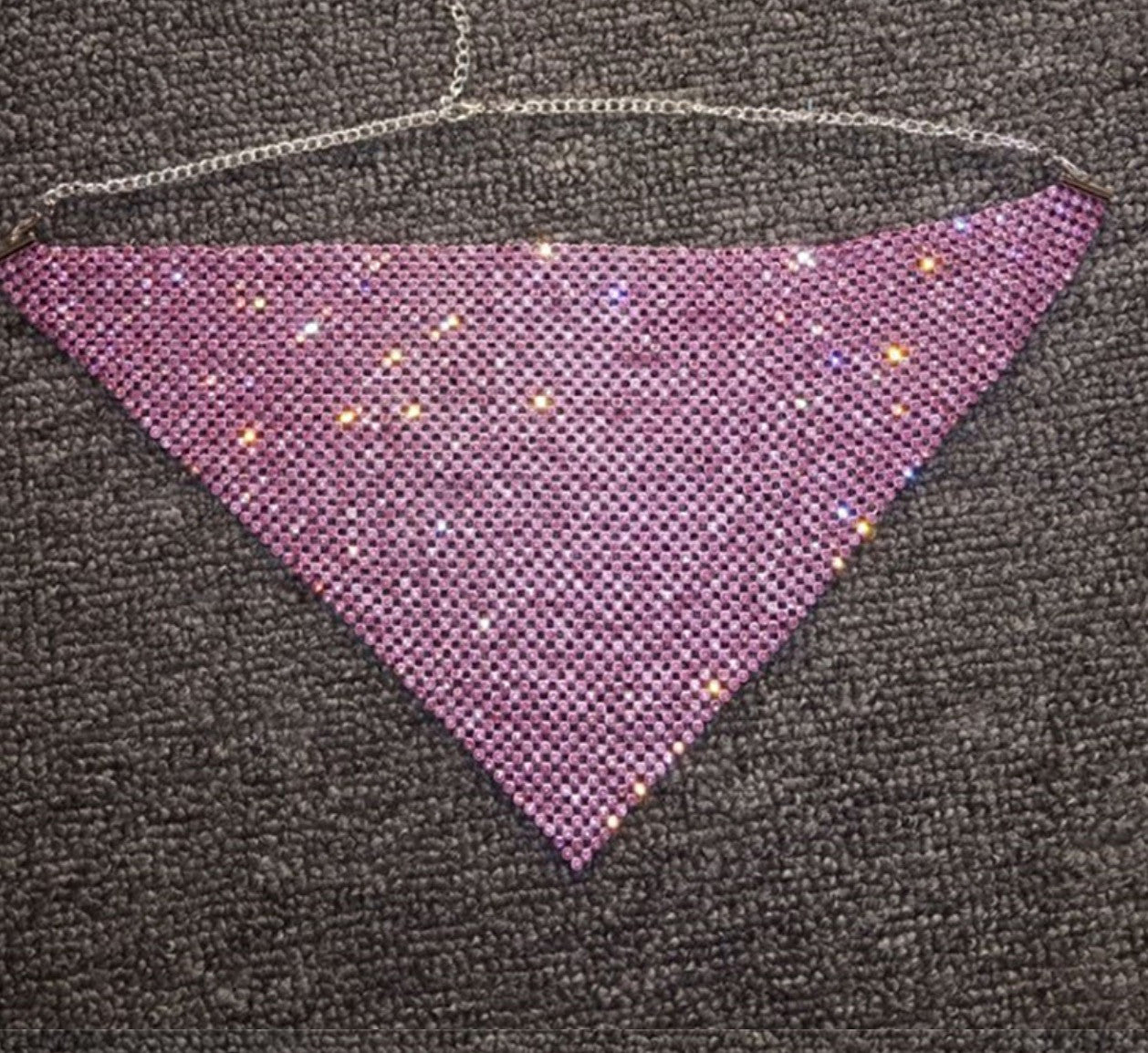 Mascherina di strass triangolo