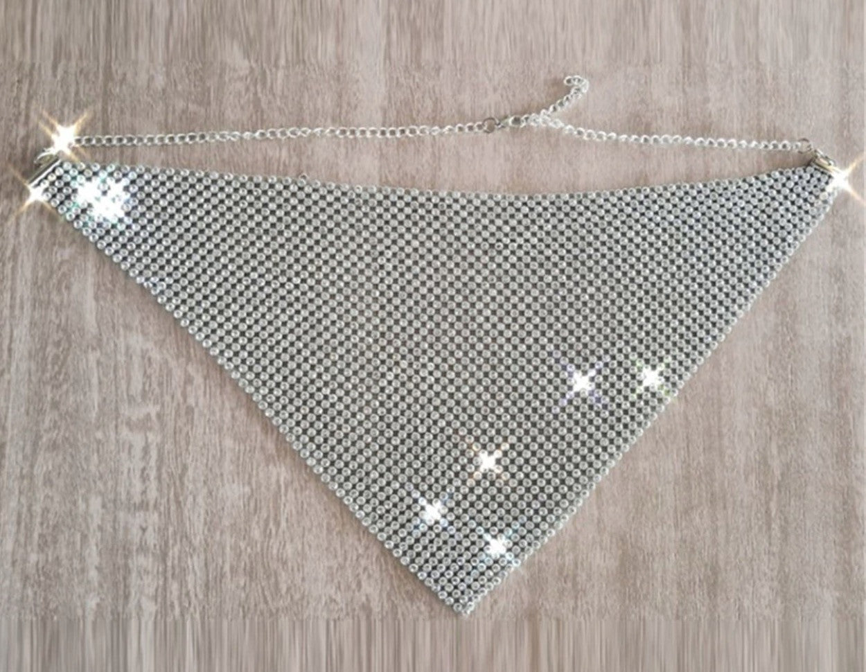 Mascherina di strass triangolo