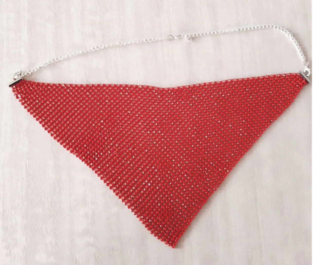 Mascherina di strass triangolo