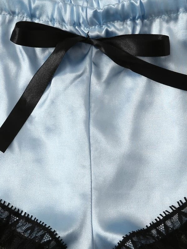 Completino raso-pizzo Rasiha