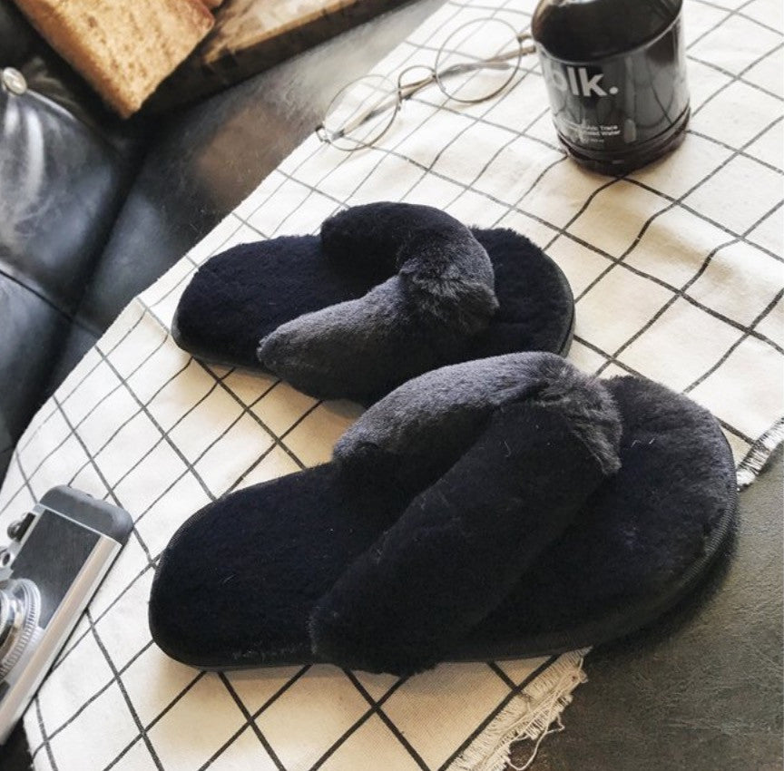 Infradito peluche fluffi