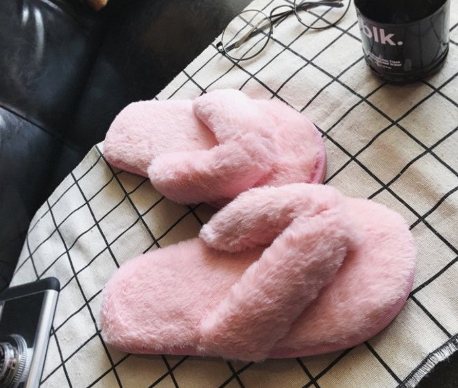 Infradito peluche fluffi