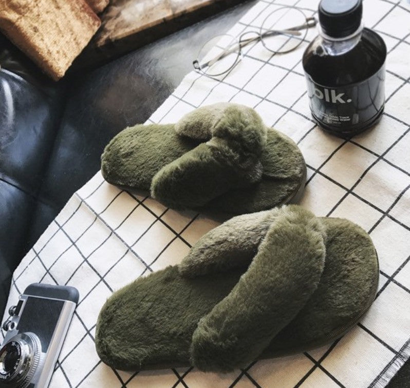 Infradito peluche fluffi