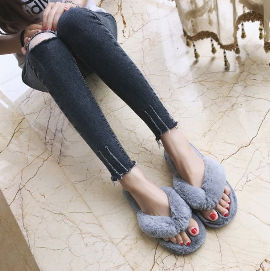 Infradito peluche fluffi