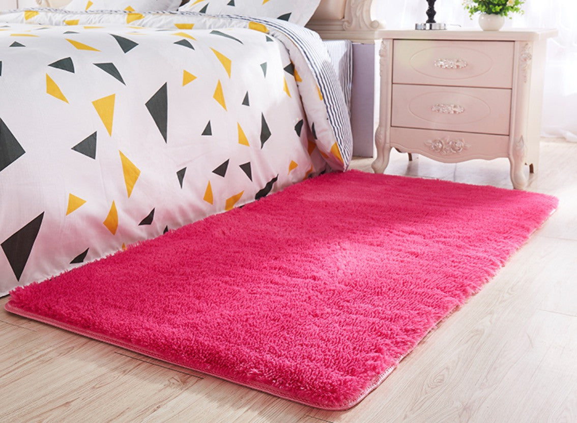 Tappeto peloso rettangolare