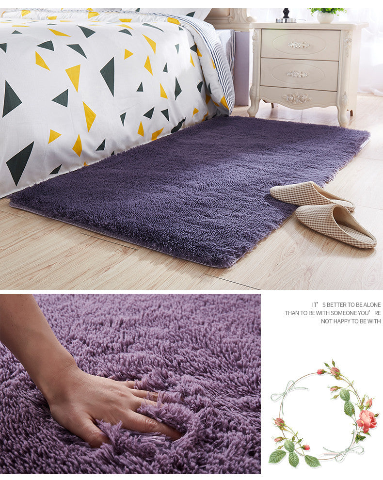 Tappeto peloso rettangolare