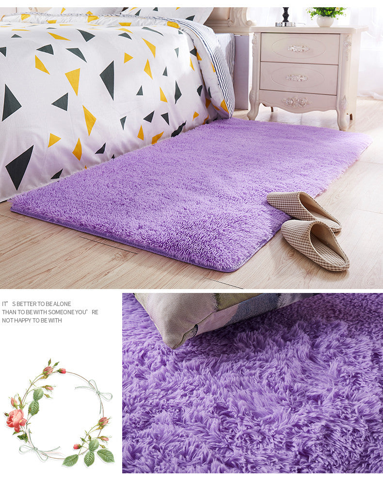 Tappeto peloso rettangolare