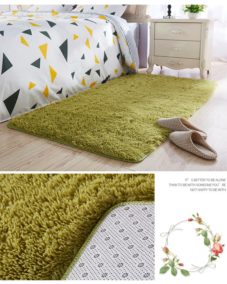 Tappeto peloso rettangolare