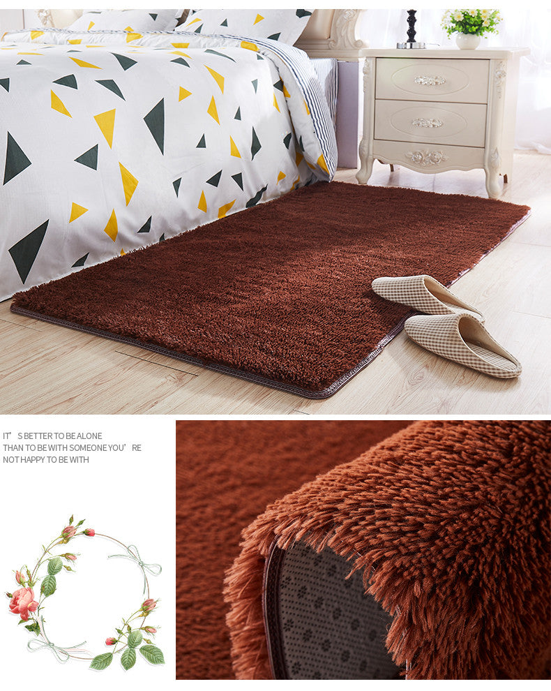 Tappeto peloso rettangolare
