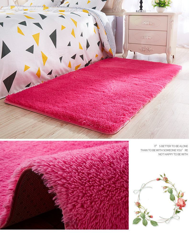 Tappeto peloso rettangolare