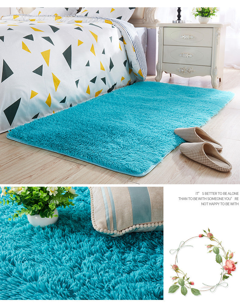 Tappeto peloso rettangolare