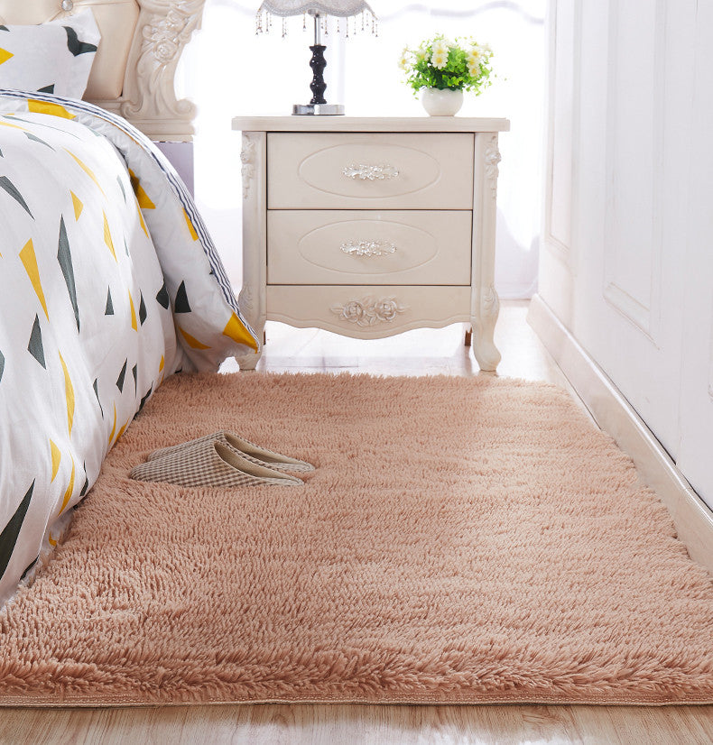 Tappeto peloso rettangolare