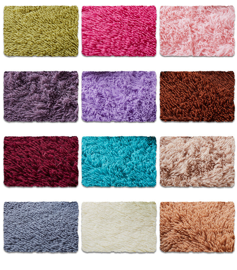 Tappeto peloso rettangolare