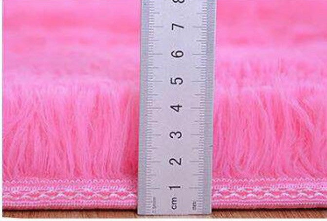 Tappeto peloso rettangolare