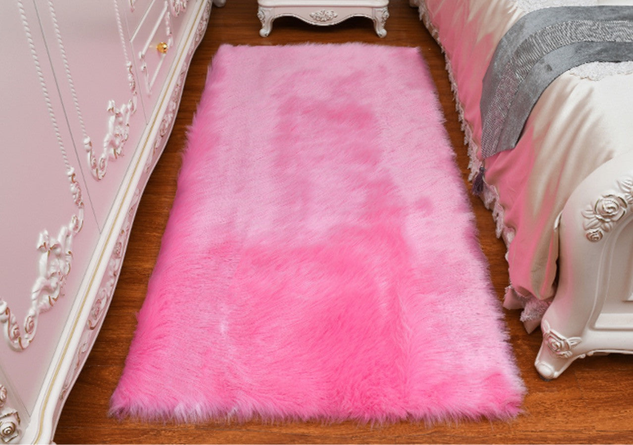 Tappeto fluffy rettangolare