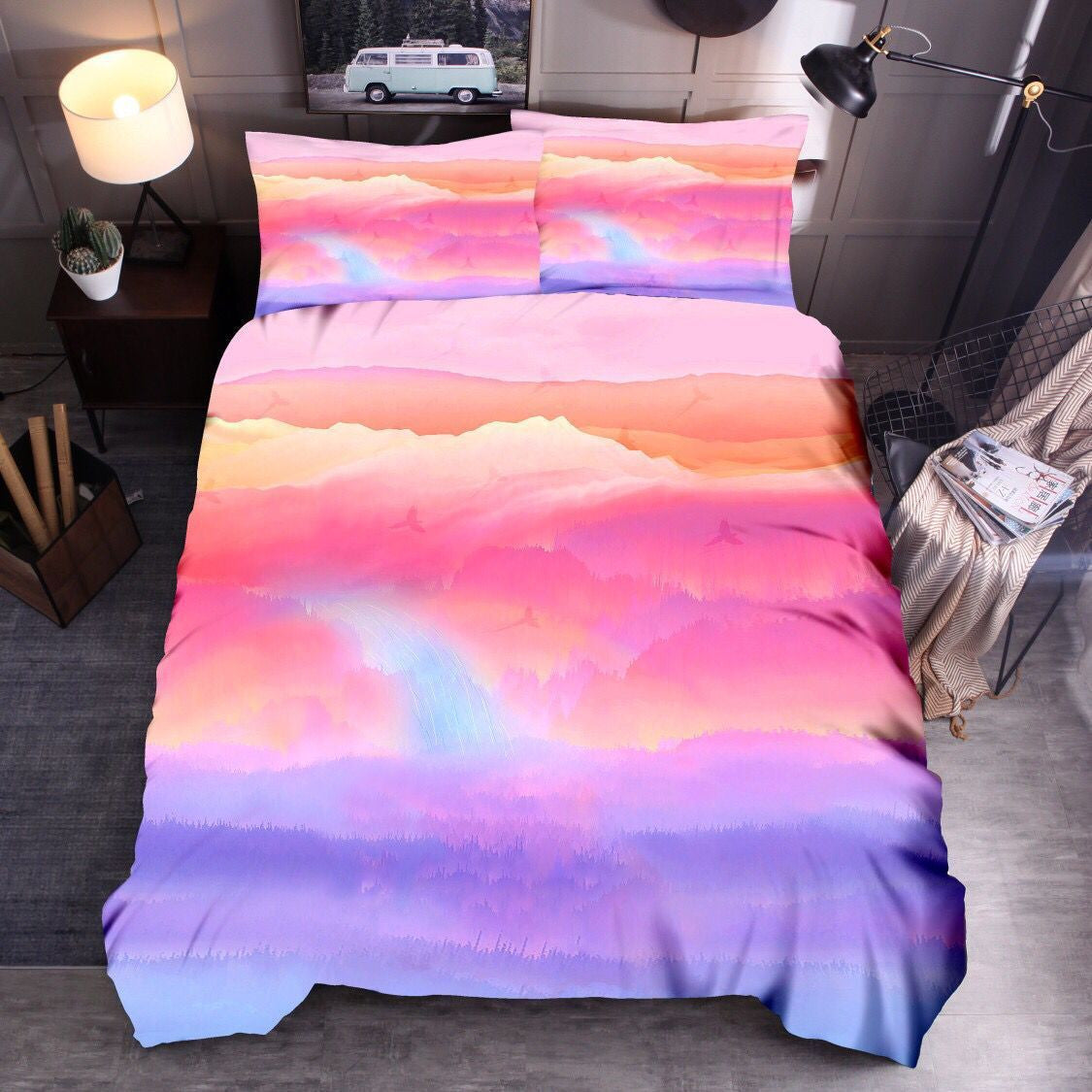 Set Letto Rainbow Marble