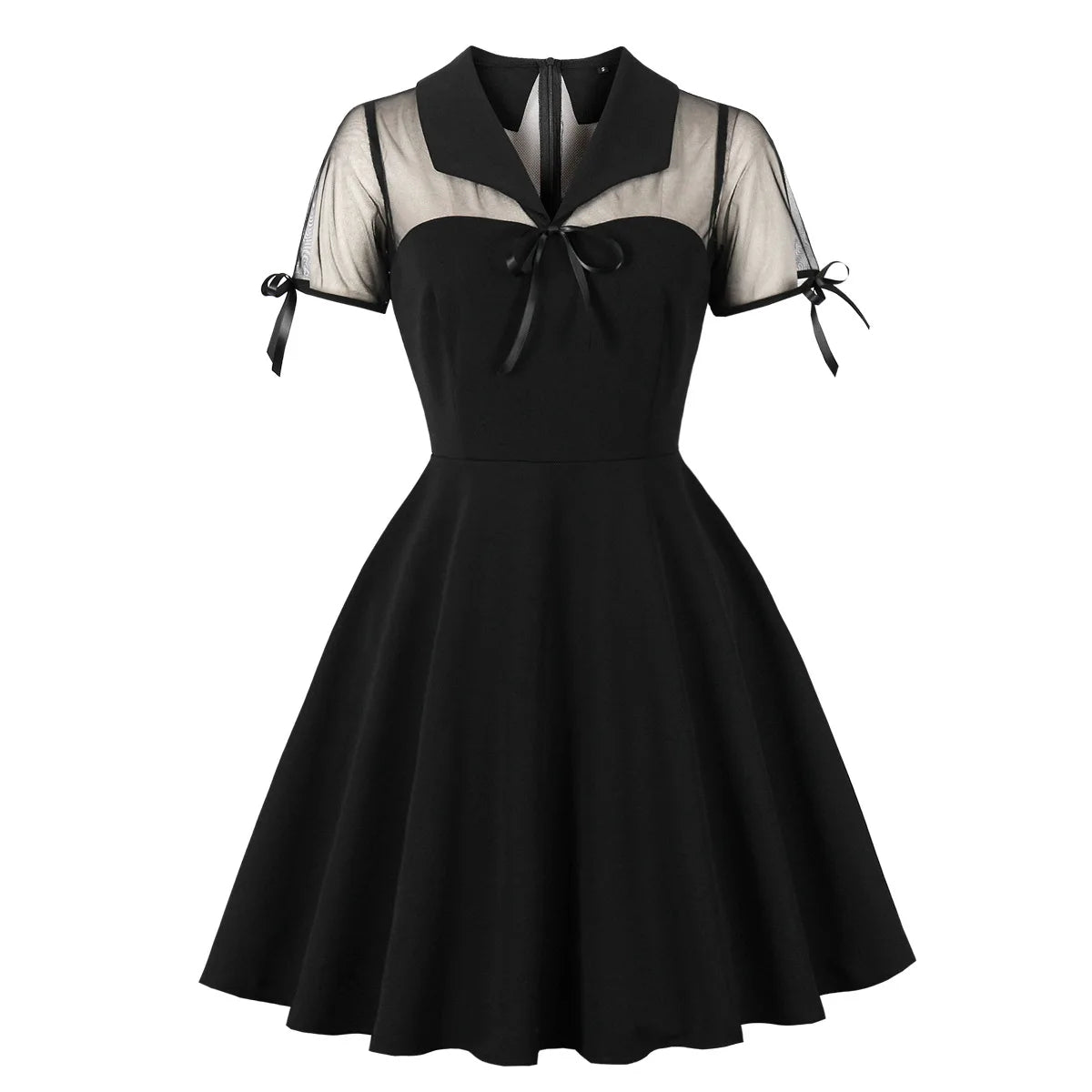 Pinsy Dress 
Inserts résille dos transparent