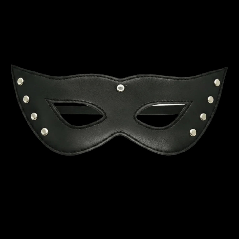 Maschera occhi in pelle PU gotica 
Per ballo in maschera cosplay