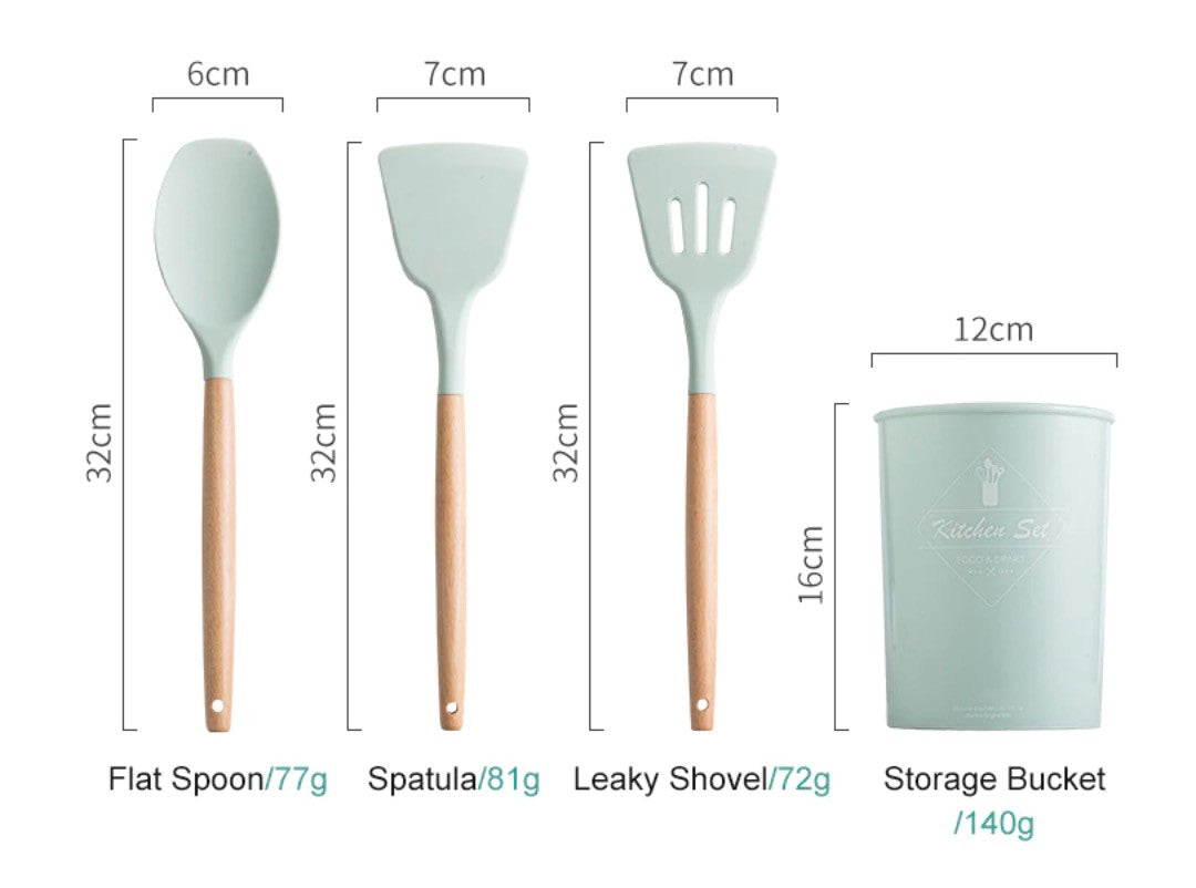 Set attrezzi cucina silicone