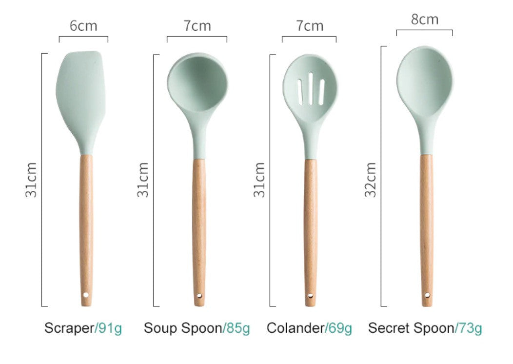 Set attrezzi cucina silicone