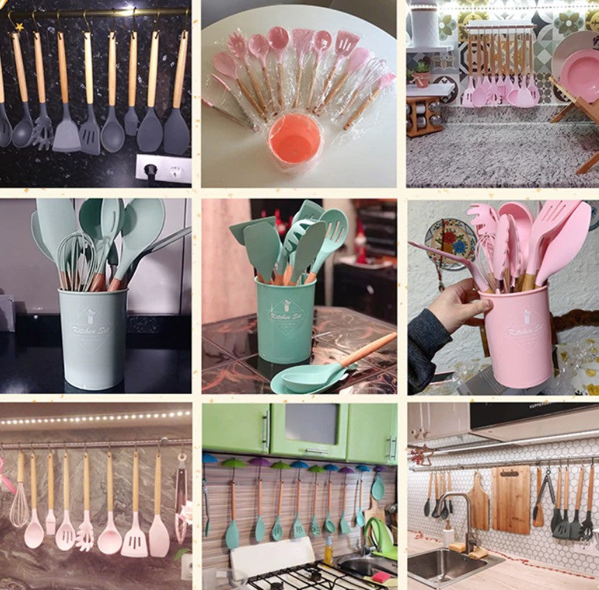 Set attrezzi cucina silicone