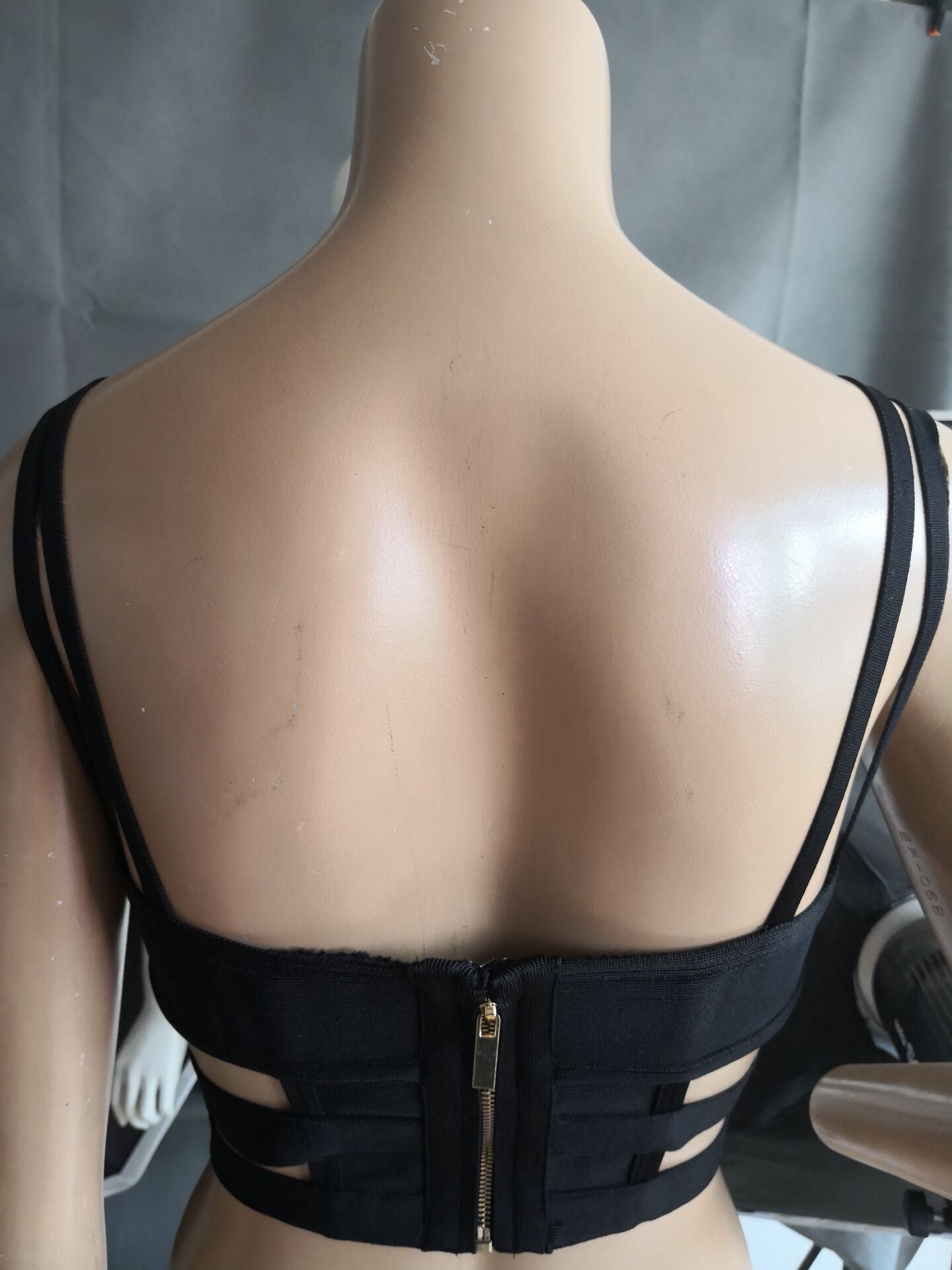 Crop top double belt