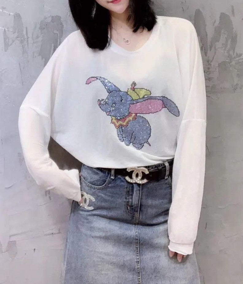 Maglia strass Dumbo