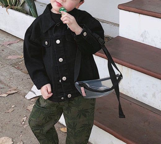 Mini giubbino jeans bimbo colors