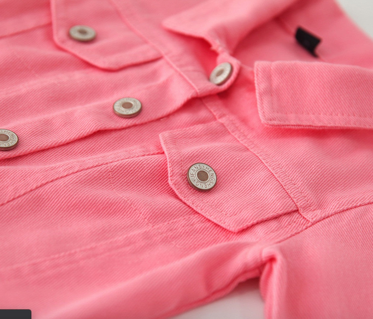 Mini giubbino jeans bimbo colors