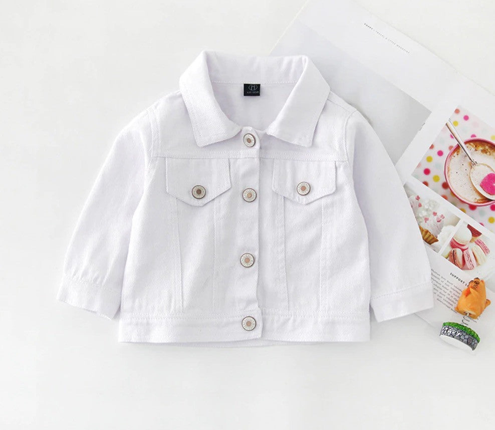 Mini giubbino jeans bimbo colors