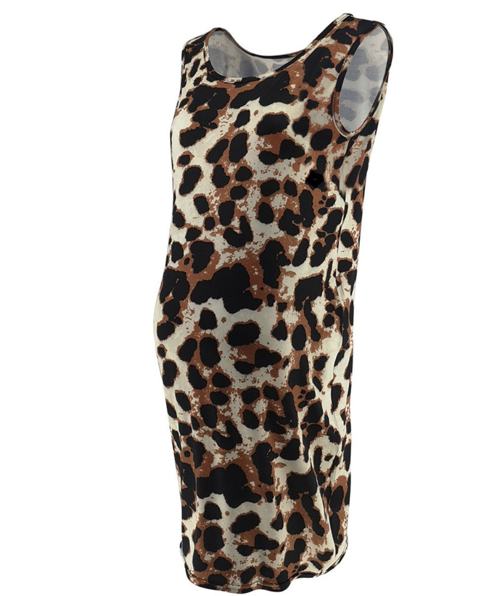 Abito premamam leopard