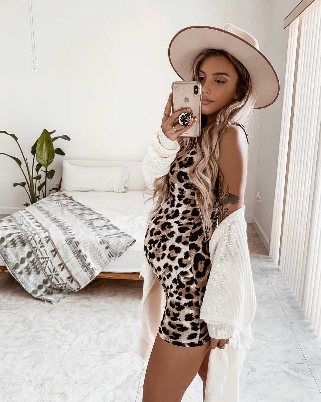 Abito premamam leopard