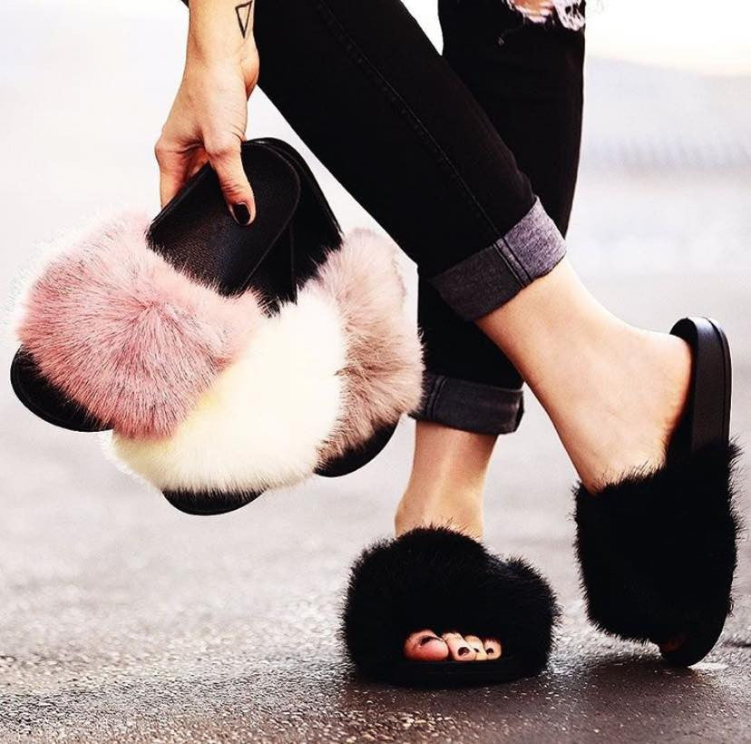 Ciabatte pelo sintetico