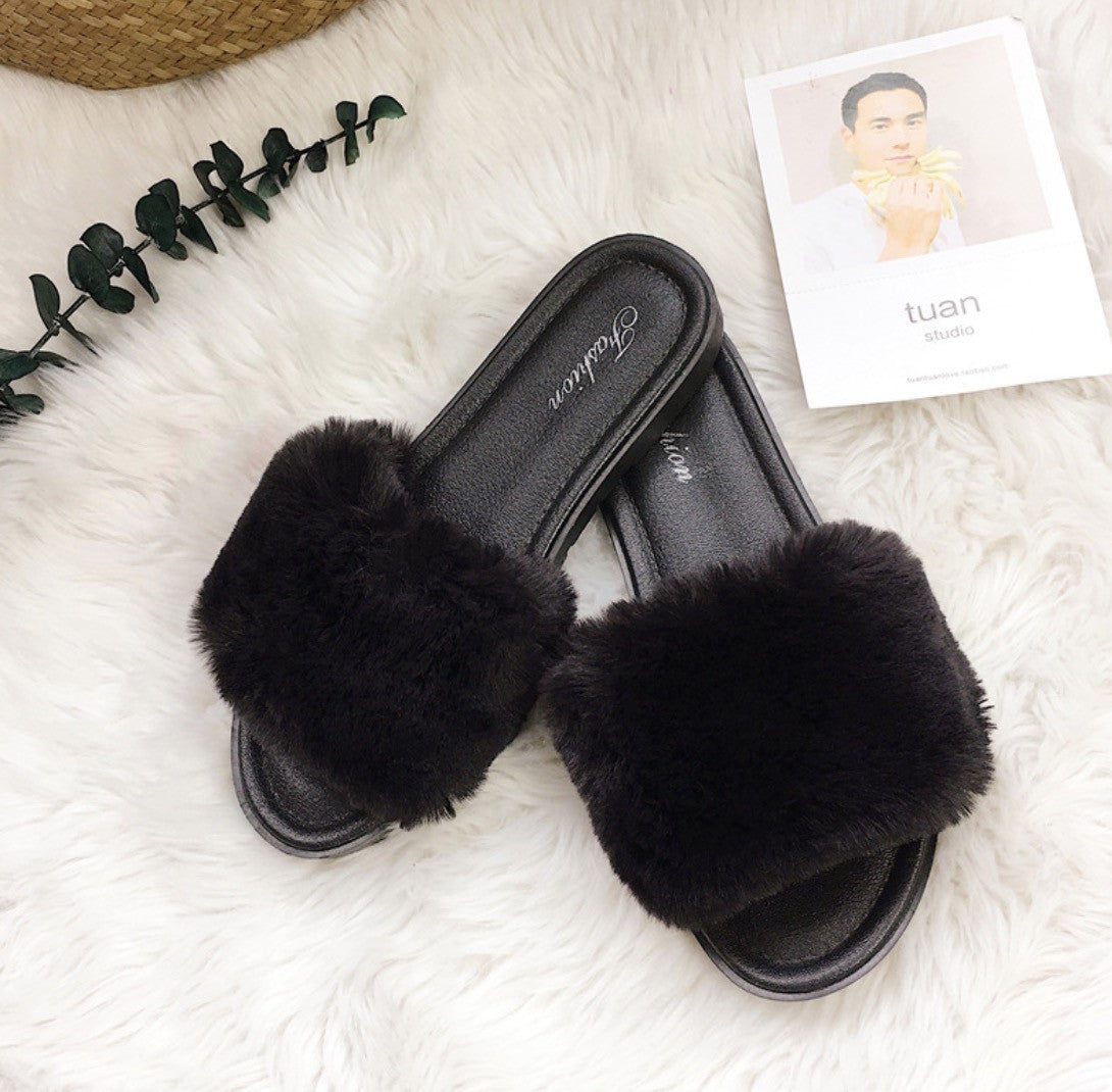 Ciabatte pelo sintetico