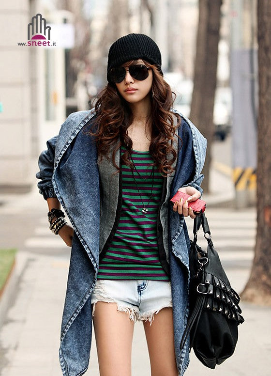 Gabardina vaquera azul Jania