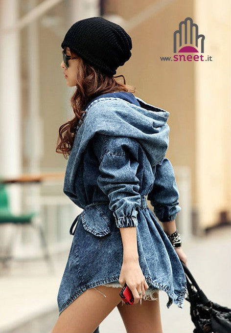 Gabardina vaquera azul Jania