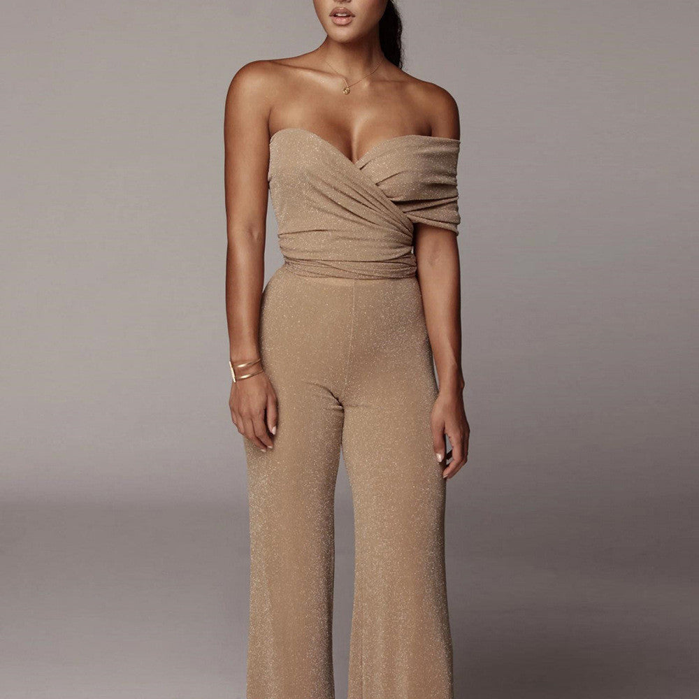 Completo lurex scollo cuore