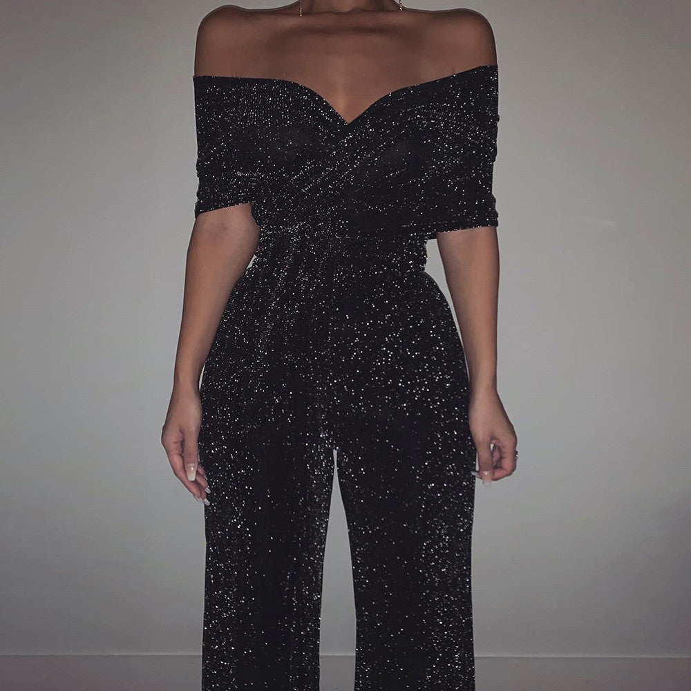 Completo lurex scollo cuore